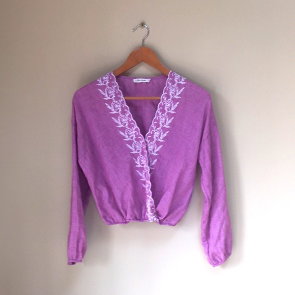 Tops - Lavender Color  Surplice Top Size XS